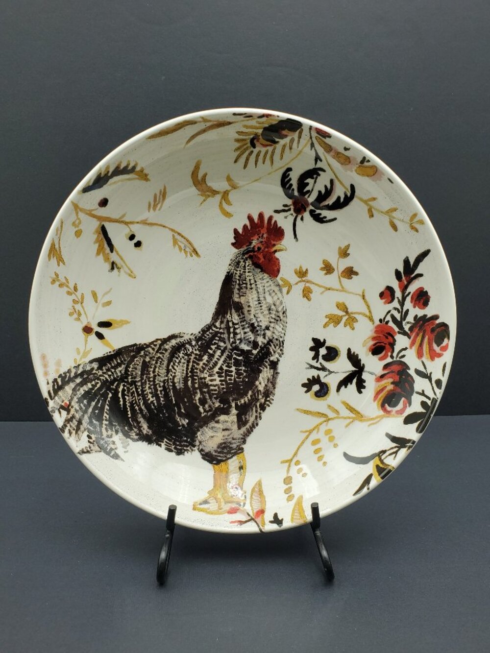 Williams-Sonoma Rooster Francais Soup Pasta Bowl Salad Serving Bowl